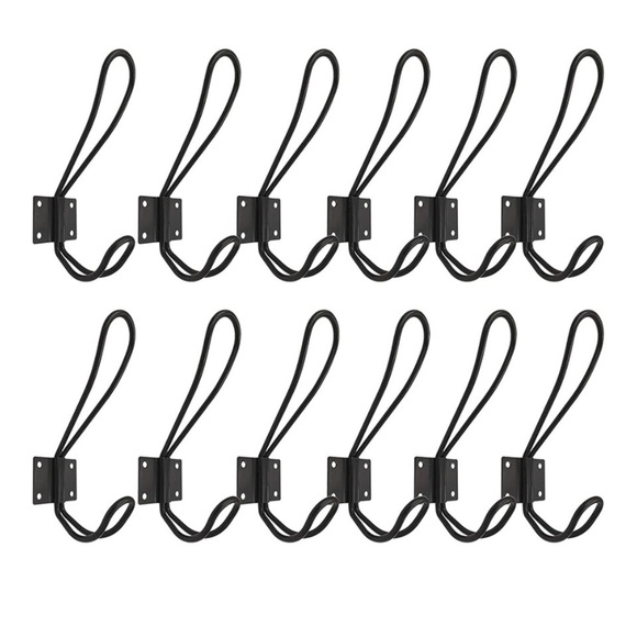 NEW Rustic Farmhouse Black Wall Hooks - Picture 4 of 14